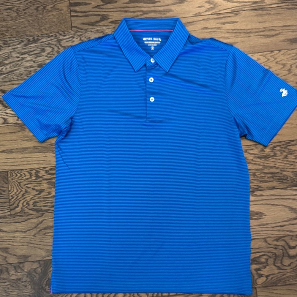 Vibrant Blue Polo Shirt for Men - size medium